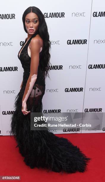 Winnie Harlow attends the Glamour Women of The Year awards 2017 at Berkeley Square Gardens on June 06, 2017 in London, England.