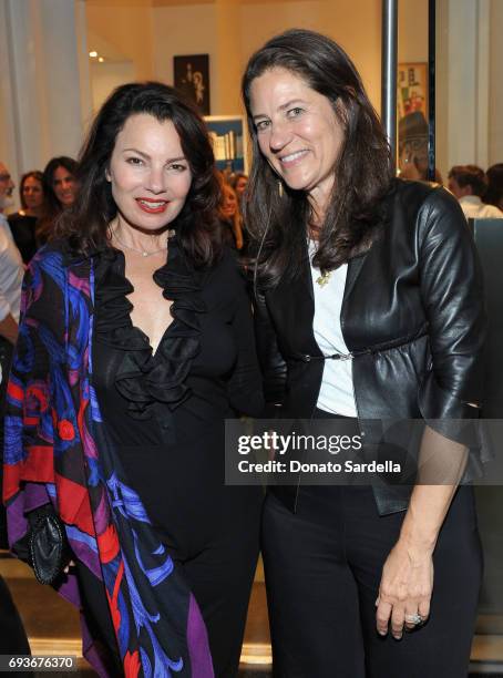 Actress Fran Dresher and Katherine Ross attend LACMA Director's Circle Celebrates The Wear LACMA Spring/Summer 2017 Collection with Designs by...