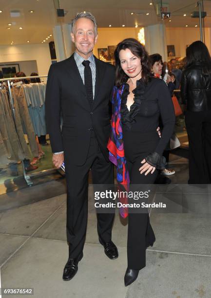 Peter Marc Jacobson and Fran Drescher attend LACMA Director's Circle Celebrates The Wear LACMA Spring/Summer 2017 Collection with Designs by Kendall...