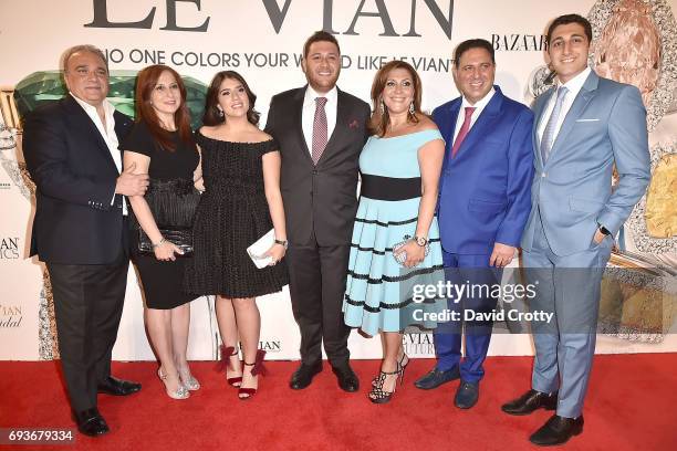 Mahtab Zar, Kamy Zar, Elizabeth LeVian and Moussa LeVian attend the 2018 Le Vian Red Carpet Revue the at The Lagoon Ballroom at the Mandalay Bay...