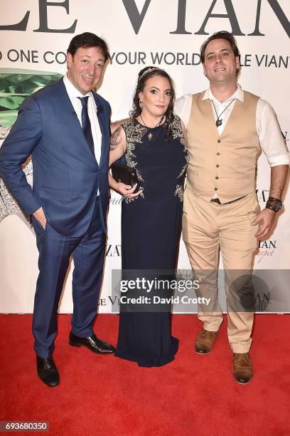 Eddie LeVian, Michelle Johnson and Kevin Johnson attend the 2018 Le Vian Red Carpet Revue the at The Lagoon Ballroom at the Mandalay Bay Resort on...