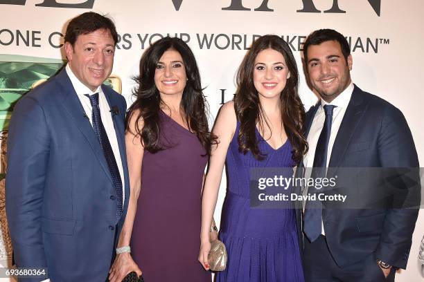 Eddie LeVian, Miranda LeVian, Lexy LeVian and Jonathan LeVian attend the 2018 Le Vian Red Carpet Revue the at The Lagoon Ballroom at the Mandalay Bay...