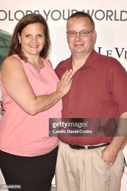 Dariel Klabunde and Jay Klabunde attend the 2018 Le Vian Red Carpet Revue the at The Lagoon Ballroom at the Mandalay Bay Resort on June 7, 2017 in...