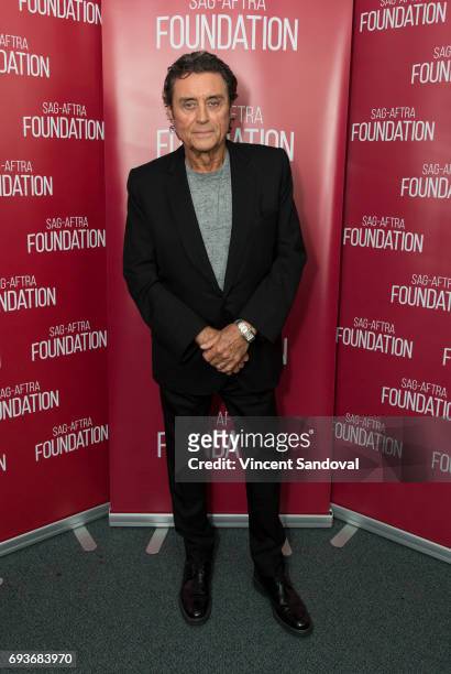 Actor Ian McShane attends SAG-AFTRA Foundation's Conversations with "American Gods" at SAG-AFTRA Foundation Screening Room on June 7, 2017 in Los...