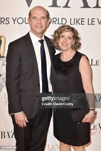 Seb Hobbs and Liz LeVian attend the 2018 Le Vian Red Carpet Revue the at The Lagoon Ballroom at the Mandalay Bay Resort on June 7, 2017 in Las Vegas,...