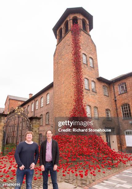 The poppy sculpture Weeping Window opens at The Silk Mill in Derby as part of a UK-wide tour organised by 14-18 NOW on June 8, 2017 in Derby,...