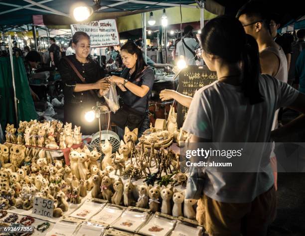 sunday night market chiang mai thailand - chiang mai sunday market stock pictures, royalty-free photos & images