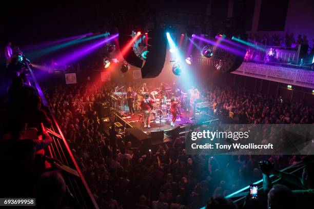 Win Butler and Regine Chassagne of Arcade Fire perform at Scunthorpe Baths on June 8, 2017 in Scunthorpe, England.