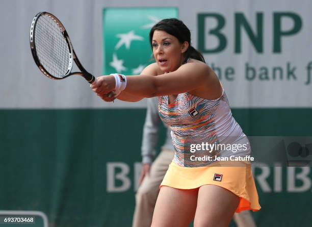 Marion Bartoli of France participates at the Tournoi des Legendes on day 11 of the 2017 French Open, second Grand Slam of the season at Roland Garros...
