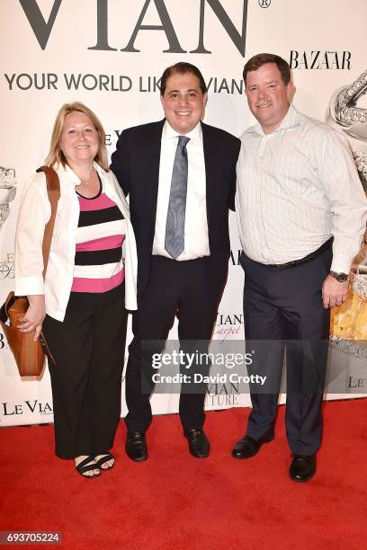 Peggy Bennett, Robert Mordekhai and Richard Bennett attend the 2018 Le Vian Red Carpet Revue the at The Lagoon Ballroom at the Mandalay Bay Resort on...