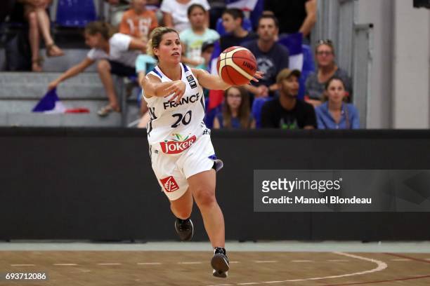 Amel Bouderra of France during the international women's Friendly Match between France and Montenegro on June 2, 2017 in Bordeaux, France.