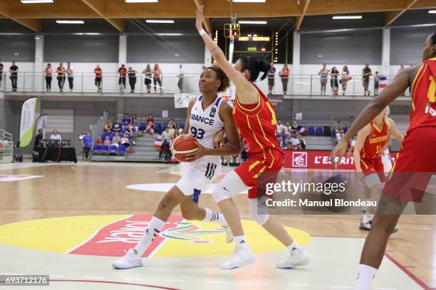 Diandra Tchatchouang of France during the international women's Friendly Match between France and Montenegro on June 2, 2017 in Bordeaux, France.