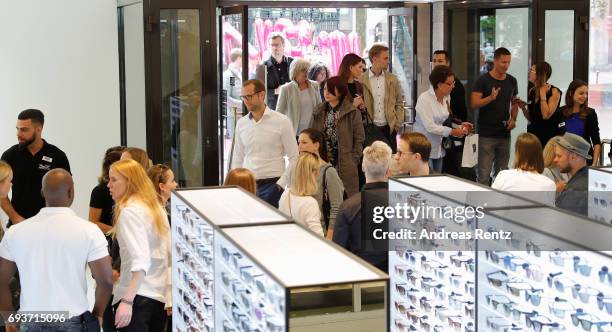 Customers pictured during the opening of the first European 'Saks OFF 5TH' flagship store at Carsch Haus on June 8, 2017 in Duesseldorf, Germany.