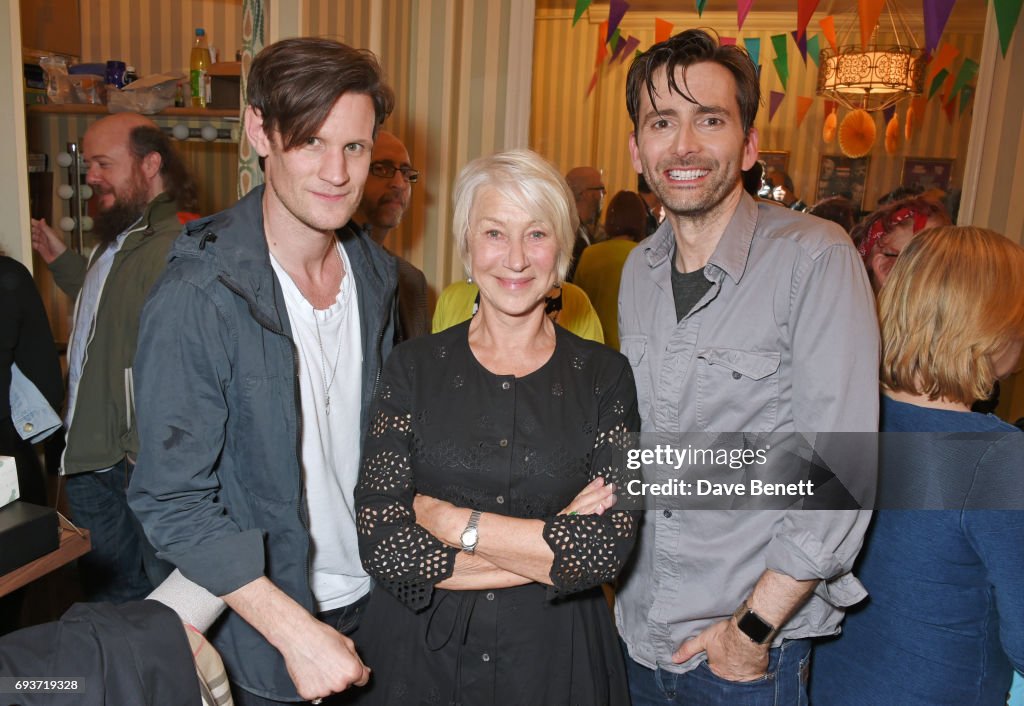 Dame Helen Mirren & Matt Smith Visit David Tennant At "Don Juan In Soho"