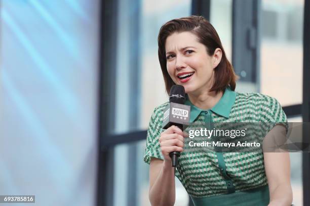 Actress Mary Elizabeth Winstead visits Build to discuss "Fargo" at Build Studio on June 8, 2017 in New York City.