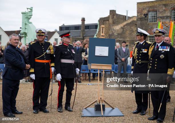 Leader of Medway Council - Alan Jarrett, Royal Dutch Navy Commander Bas Dijkhuizen, Lord Lieutenant of Kent - Philip Sidney, 2nd Viscount De L'Isle,...