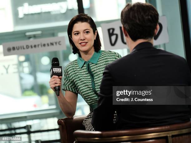 Actress Mary Elizabeth Winstead speaks during Build Presents Mary Elizabeth Winstead Discussing "Fargo"at Build Studio on June 8, 2017 in New York...