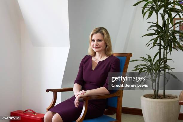 Conservative Party politician Justine Greening is photographed for Grazia on March 21, 2017 in London, England.