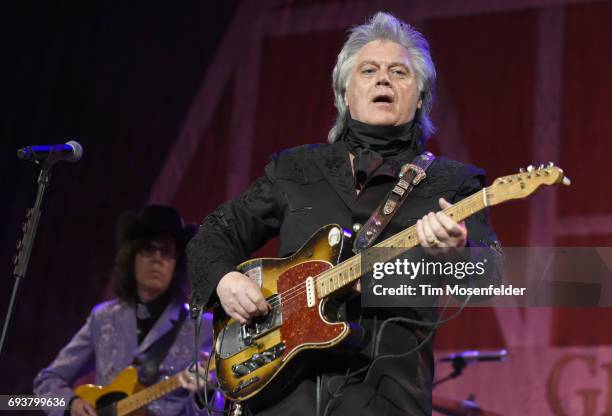 Marty Stuart performs during Marty Stuart's 16th Annual Late Night Jam at Ryman Auditorium on June 7, 2017 in Nashville, Tennessee.