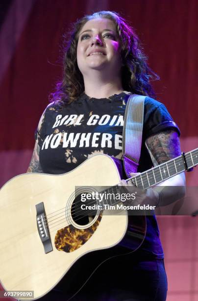 Ashley McBryde performs during Marty Stuart's 16th Annual Late Night Jam at Ryman Auditorium on June 7, 2017 in Nashville, Tennessee.