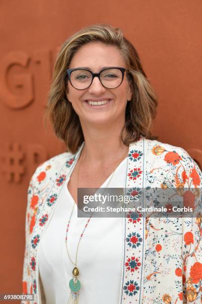 Tennis Player Mary Pierce attends the French Tennis Open 2017 - Day Twelve at Roland Garros on June 8, 2017 in Paris, France.