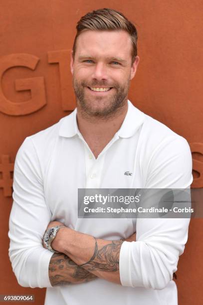 Australian Model Nick Youngquest attends the French Tennis Open 2017 - Day Twelve at Roland Garros on June 8, 2017 in Paris, France.