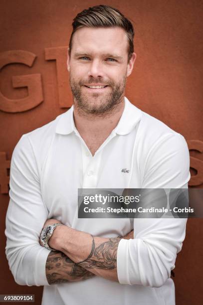 Australian Model Nick Youngquest attends the French Tennis Open 2017 - Day Twelve at Roland Garros on June 8, 2017 in Paris, France.