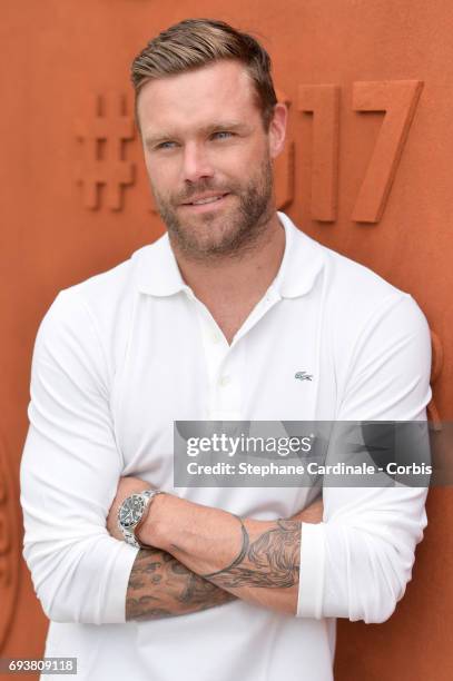 Australian Model Nick Youngquest attends the French Tennis Open 2017 - Day Twelve at Roland Garros on June 8, 2017 in Paris, France.