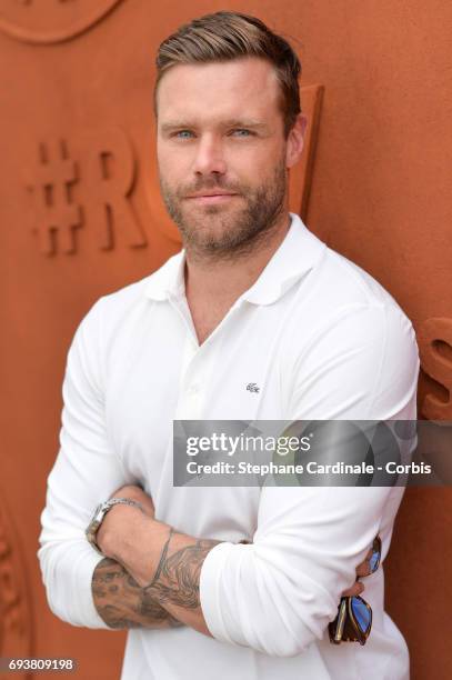 Australian Model Nick Youngquest attends the French Tennis Open 2017 - Day Twelve at Roland Garros on June 8, 2017 in Paris, France.