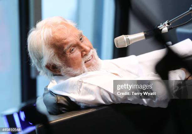 Singer-songwriter Kenny Rogers speaks during SiriusXM's 'Town Hall' With Kenny Rogers at SiriusXM's Music City Theatre on June 8, 2017 in Nashville,...