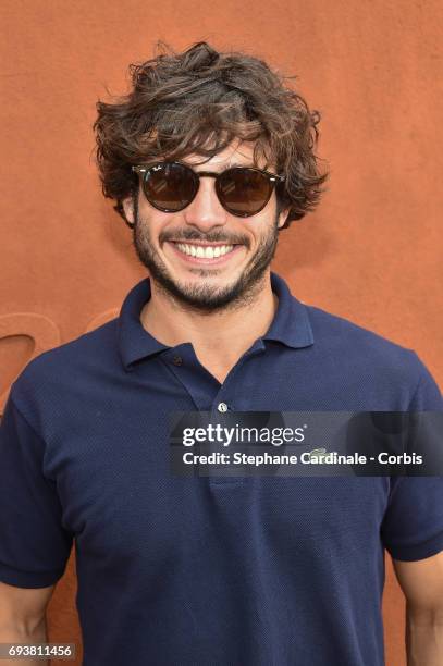 Model Stefan Tisseyre attends the French Tennis Open 2017 - Day Twelve at Roland Garros on June 8, 2017 in Paris, France.