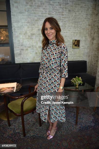 And MR PORTER President, Alison Loehnis attends the GOOD+ Foundation & MR PORTER Host Fatherhood Lunch With Jerry Seinfeld at Le Coucou on June 8,...