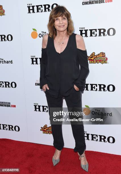 Actress Katharine Ross arrives at the Los Angeles premiere of 'The Hero' at the Egyptian Theatre on June 5, 2017 in Hollywood, California.