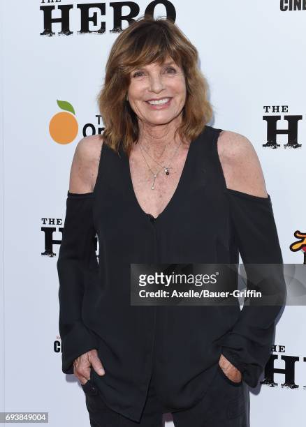 Actress Katharine Ross arrives at the Los Angeles premiere of 'The Hero' at the Egyptian Theatre on June 5, 2017 in Hollywood, California.