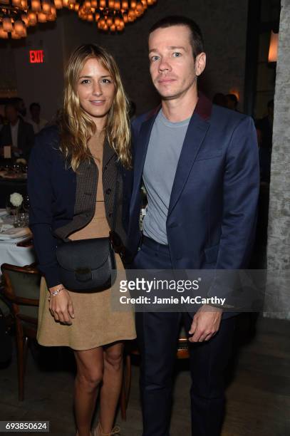 Designer Charlotte Ronson and Singer of the band Fun Nate Ruess attend GOOD+ Foundation & MR PORTER Host Fatherhood Lunch With Jerry Seinfeld at Le...