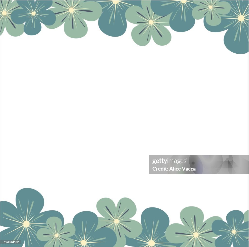 Marco Floral De Vector Lindo Con Flores De Color Azul Pastel Ilustración de stock - Getty Images Marco Floral De Vector Lindo Con Flores De Color Azul Pastel Ilustración de stock - Getty Images