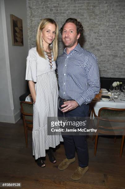 Co-Founder, La Marque Meredith Melling and Founder and Chief Executive Officer of Recruit Citizens Zach Iscol attend GOOD+ Foundation & MR PORTER...
