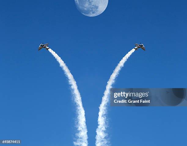 air show. - aeroplane sky stock pictures, royalty-free photos & images