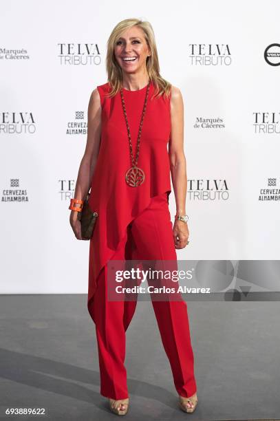 Marta Robles attends Paco Rabanne exhibition at the Real Academia de Bellas Artes de San Fernando on June 8, 2017 in Madrid, Spain.