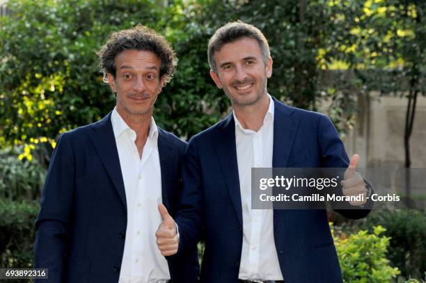 Salvatore Ficarra and Valentino Picone attend Ciak D'Oro 2017 on June 8, 2017 in Rome, Italy.