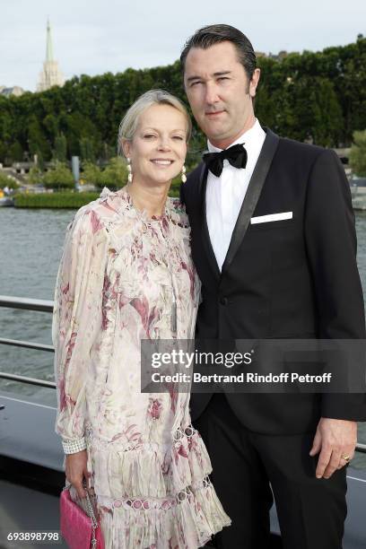 Princess Helene de Yougoslavie and Stanislas Fougeron attend Charity Gala to Benefit the "Chretiens D'Orient" on June 8, 2017 in Paris, France.