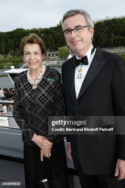 Princess Chantal de Bourbon-Parme and Prince Stephane Belosselsky Belozersky attend Charity Gala to Benefit the "Chretiens D'Orient" on June 8, 2017...