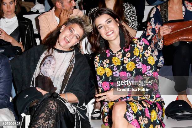 Canadian singer Peaches and model Marie Nasemann attend the Bread & Butter by Zalando 2017 - Preview Event on June 8, 2017 in Berlin, Germany.