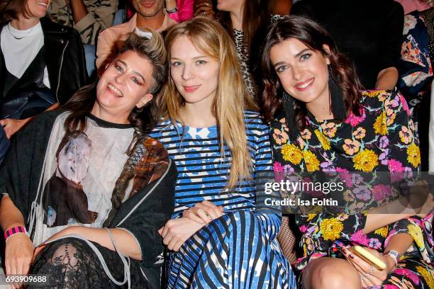 Canadian singer Peaches , german actress Lilith Stangenberg and model Marie Nasemann attend the Bread & Butter by Zalando 2017 - Preview Event on...