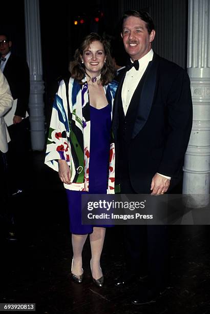 Patricia Hearst and husband Bernard Shaw circa 1987 in New York City.