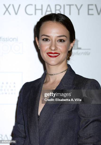 Marta Gastini attends Anlaids Gala at Palazzo Doria Pamphilj on June 8, 2017 in Rome, Italy.