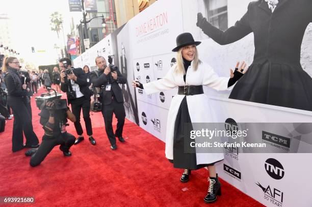 Honoree Diane Keaton arrives at American Film Institute's 45th Life Achievement Award Gala Tribute to Diane Keaton at Dolby Theatre on June 8, 2017...