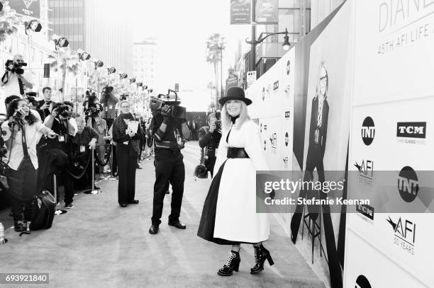 Honoree Diane Keaton arrives at American Film Institute's 45th Life Achievement Award Gala Tribute to Diane Keaton at Dolby Theatre on June 8, 2017...