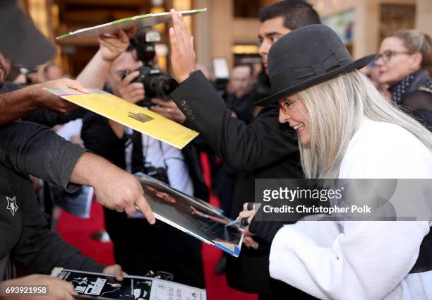 Honoree Diane Keaton arrives at American Film Institute's 45th Life Achievement Award Gala Tribute to Diane Keaton at Dolby Theatre on June 8, 2017...