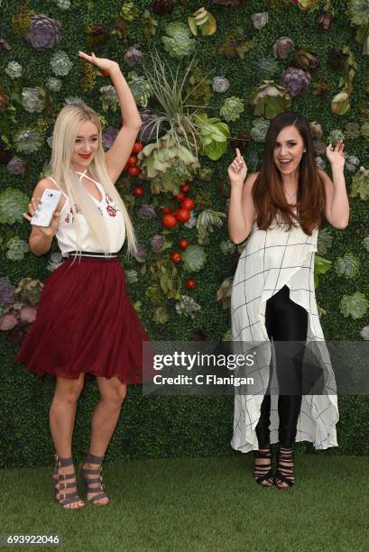 Megan Mace and Liz Mace of the duo Megan & Liz attend the Samsung Women in Country x Change The Conversation Dinner on June 8, 2017 at Henrietta Red...